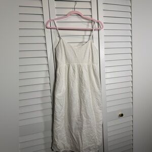 The Prairie by Rachel Ashwell White Eyelet Spaghetti Strap Dress Size 8